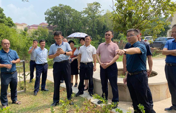廣東省生態(tài)環(huán)境廳、江西省生態(tài)環(huán)境廳考察調(diào)研我司農(nóng)村生活污水處理站